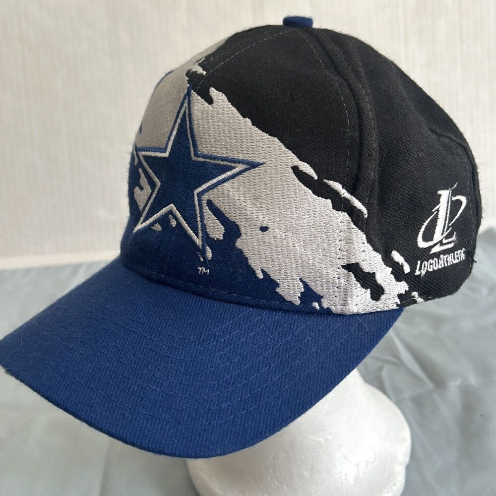 Vintage 90s Logo Athletic Splash NFL Pro Line Dallas Cowboys Snapback Cap
